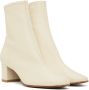 BY FAR Off-White Sofia Ankle Boots - Thumbnail 4