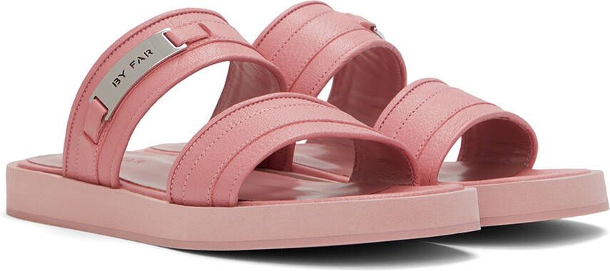 BY FAR Pink Easy Sandals