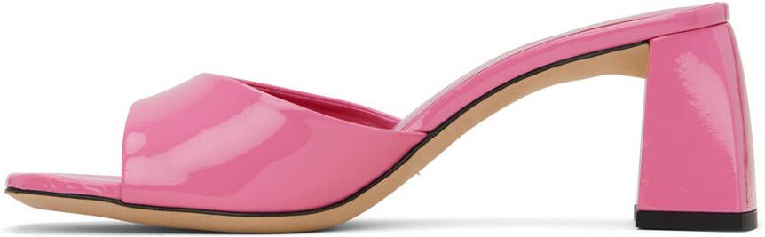 BY FAR Pink Romy Heeled Sandals