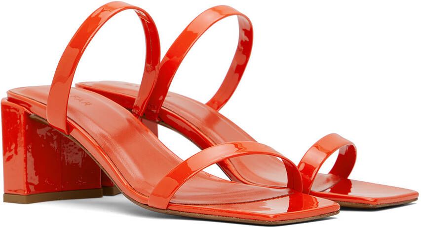 BY FAR Red Tanya Heeled Sandals