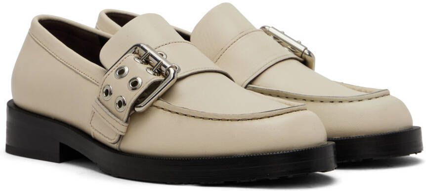 BY FAR SSENSE Work Capsule – Off-White Rafael Loafers