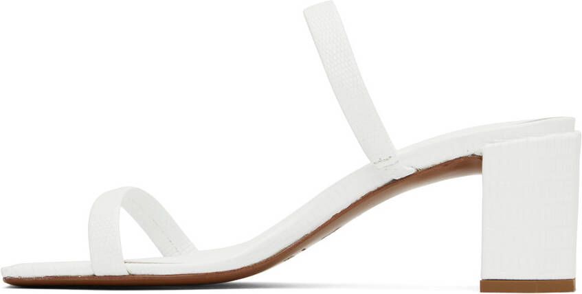 BY FAR White Tanya Sandals