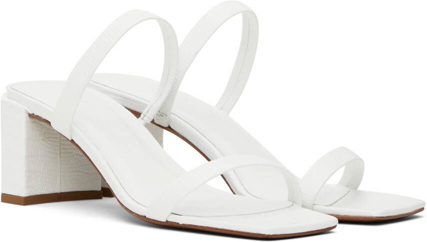 BY FAR White Tanya Sandals