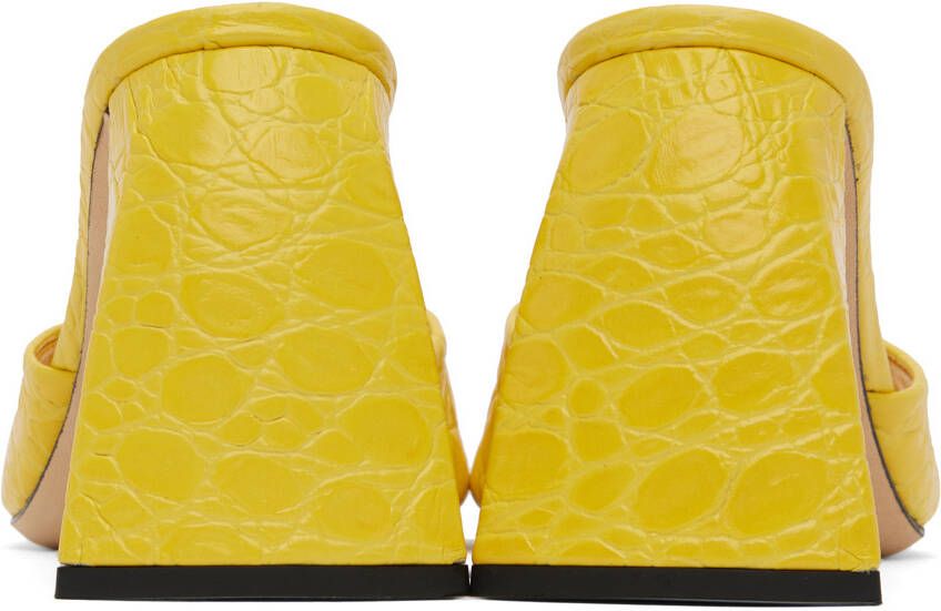 BY FAR Yellow Michele Mules