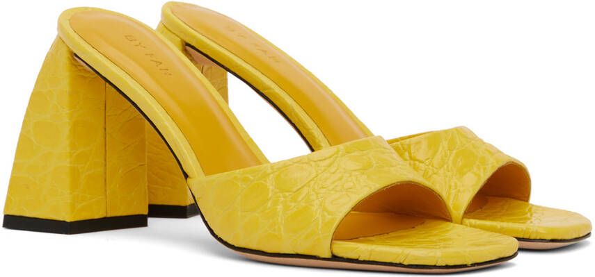 BY FAR Yellow Michele Mules