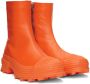 CAMPERLAB Orange Calfskin Traktori Ankle Boots - Thumbnail 4