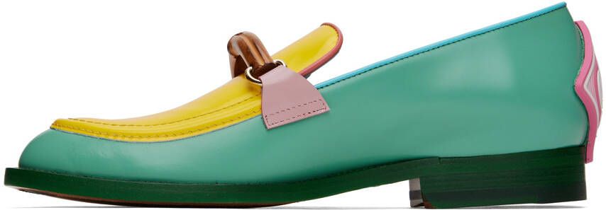 Casablanca Green & Yellow Memphis Loafers