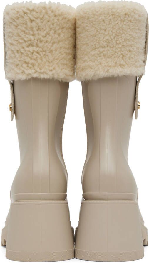 Chloé Beige Betty Boots