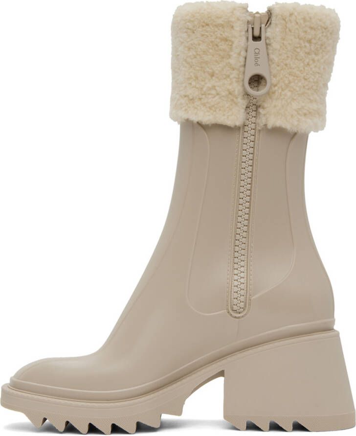 Chloé Beige Betty Boots