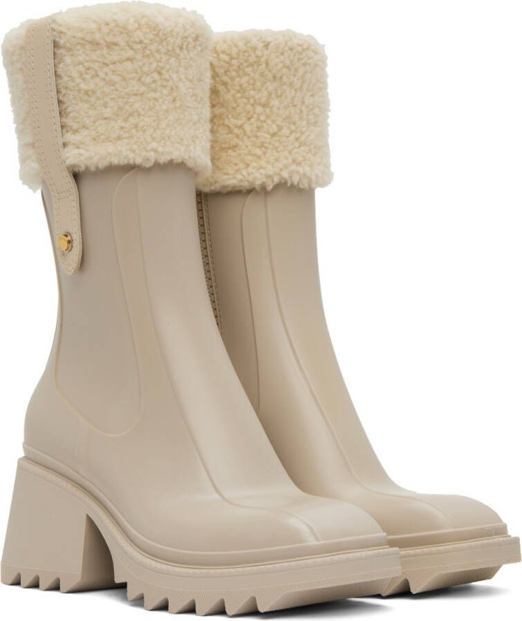 Chloé Beige Betty Boots