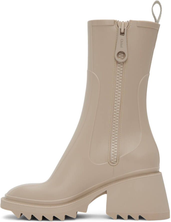 Chloé Beige Betty Boots