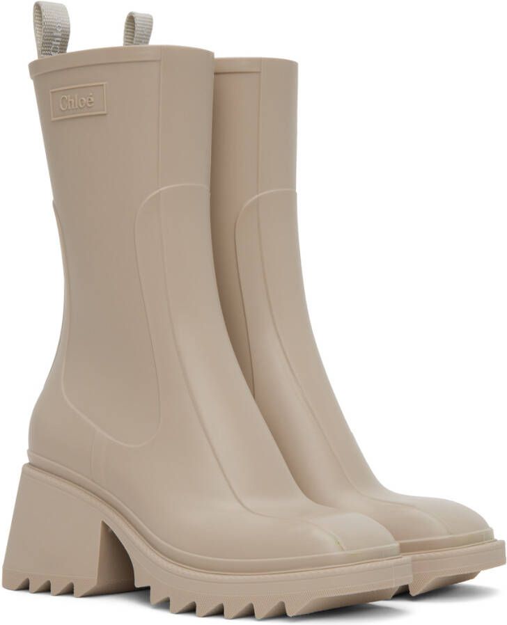 Chloé Beige Betty Boots