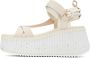 Chloé Beige Nama Wedge Sandals - Thumbnail 3