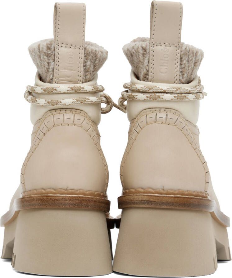 Chloé Beige Owena Ankle Boots