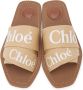 Chloé Beige Woody Flat Sandals - Thumbnail 5