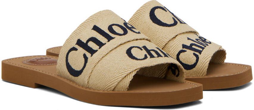Chloé Beige Woody Sandals