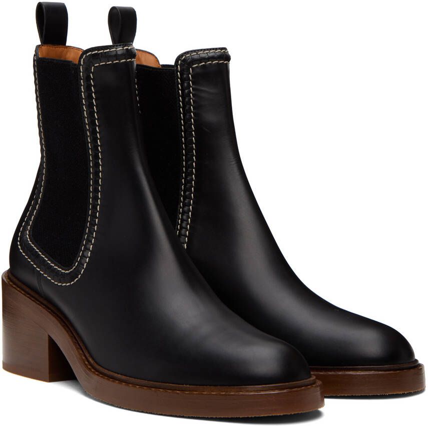 Chloé Black Mallo Boots