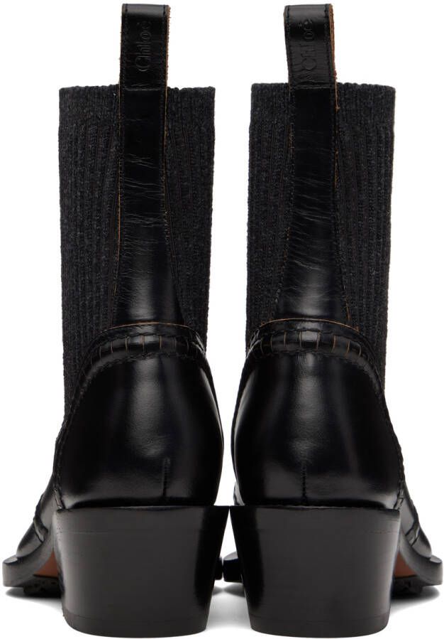 Chloé Black Nellie Ankle Boots
