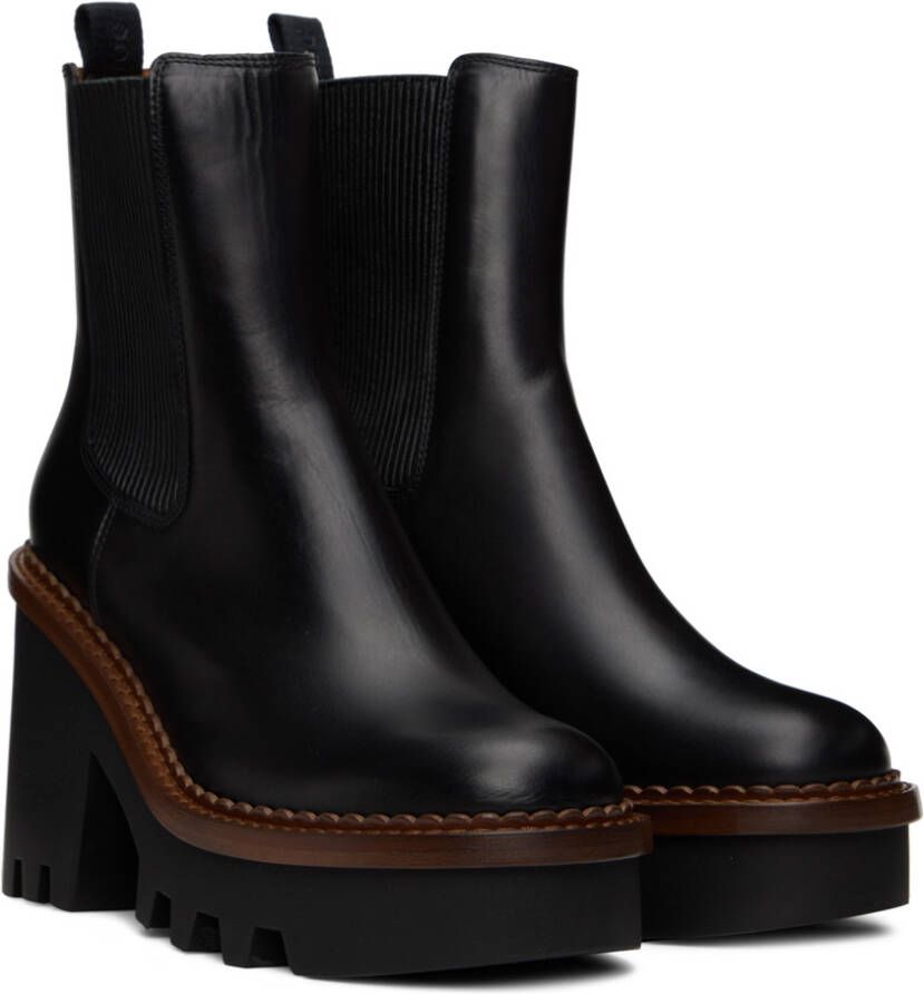 Chloé Black Owena Boots