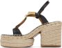 Chloé Black Pema Heeled Sandals - Thumbnail 3