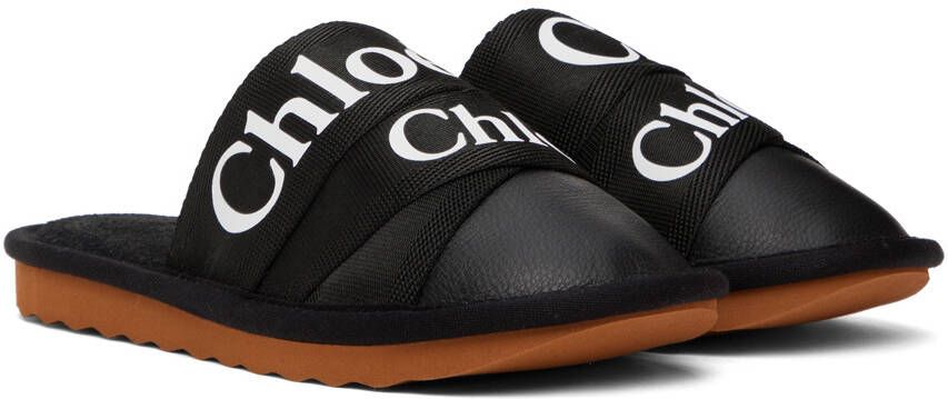 Chloé Black Woody Slippers