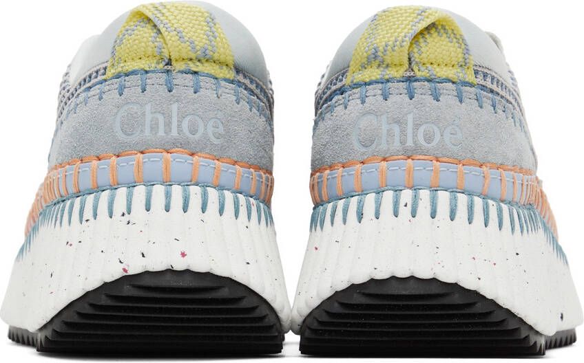 Chloé Blue & Orange Nama Sneakers