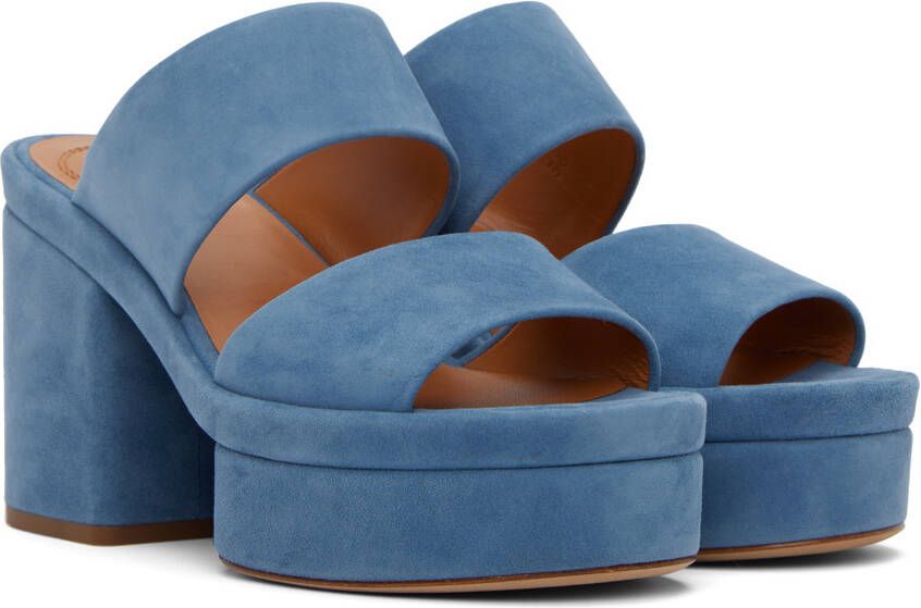 Chloé Blue Odina Heeled Sandals