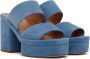 Chloé Blue Odina Heeled Sandals - Thumbnail 4