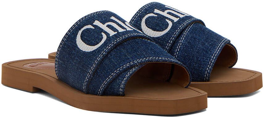Chloé Blue Woody Sandals