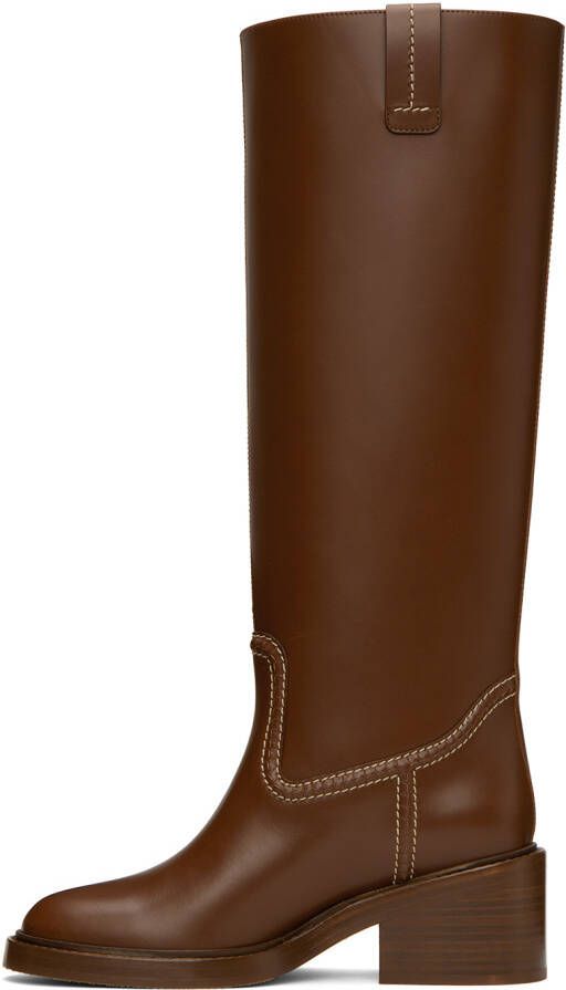 Chloé Brown Mallo Tall Boots