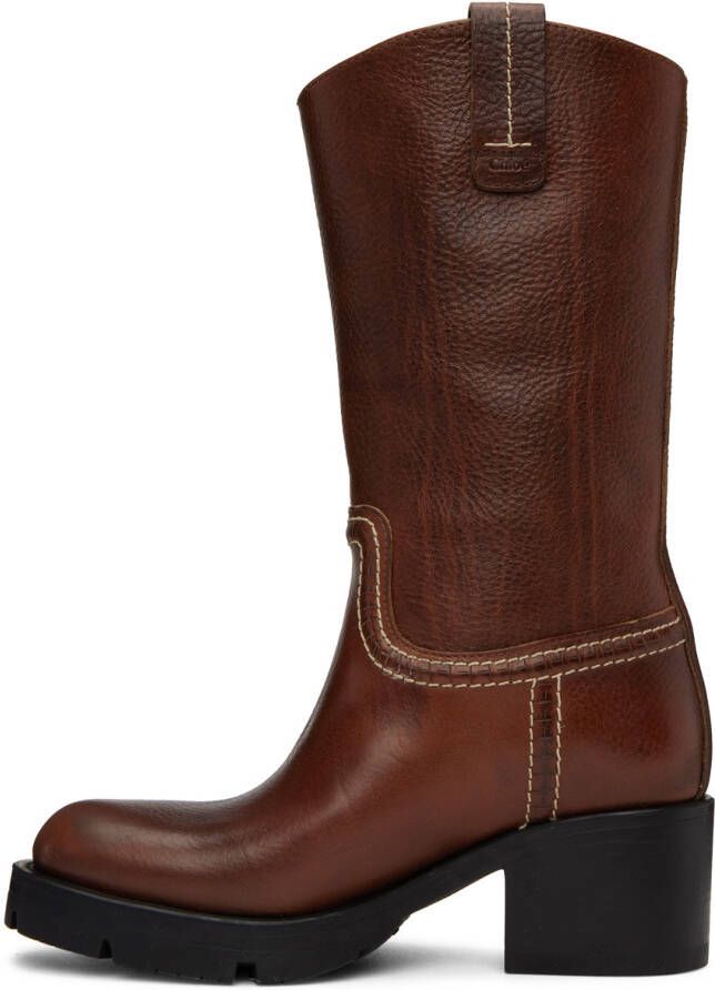 Chloé Brown Neva Boots