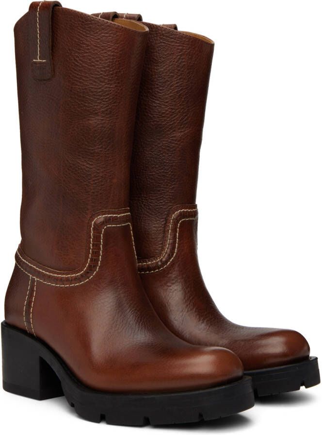 Chloé Brown Neva Boots