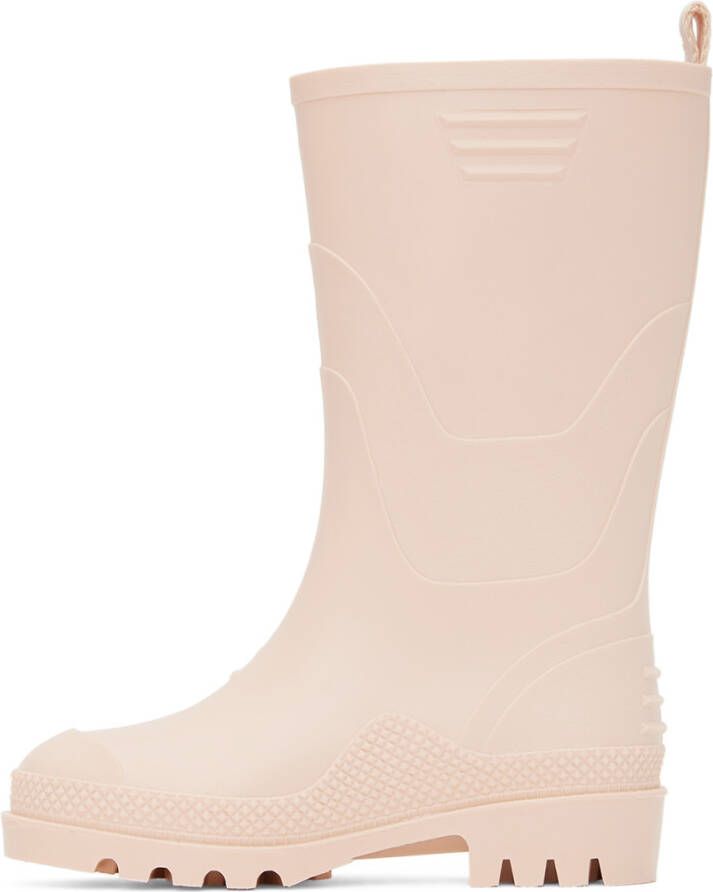 Chloé Kids Pink Rubber Wellington Boots