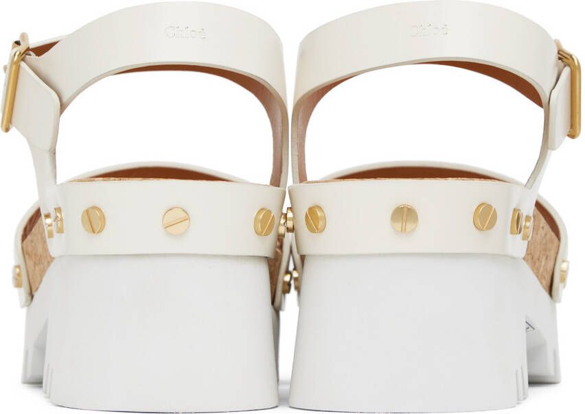 Chloé Off-White Owena Platform Sandals
