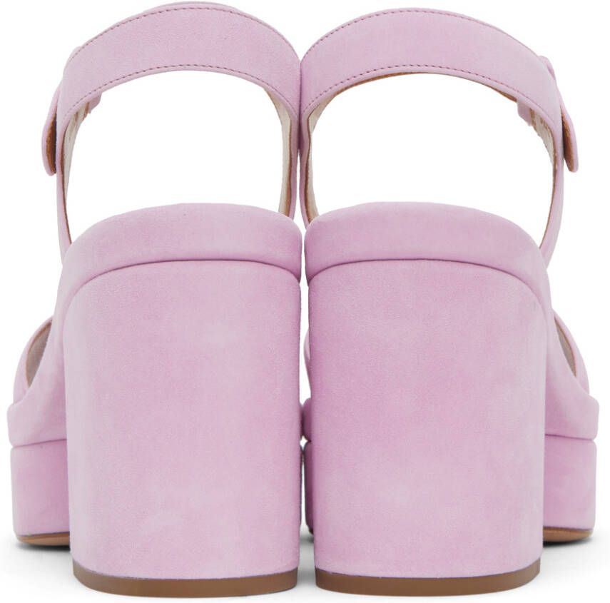 Chloé Purple Odina Platform Sandals