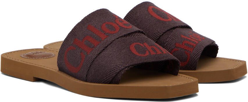 Chloé Purple Woody Sandals