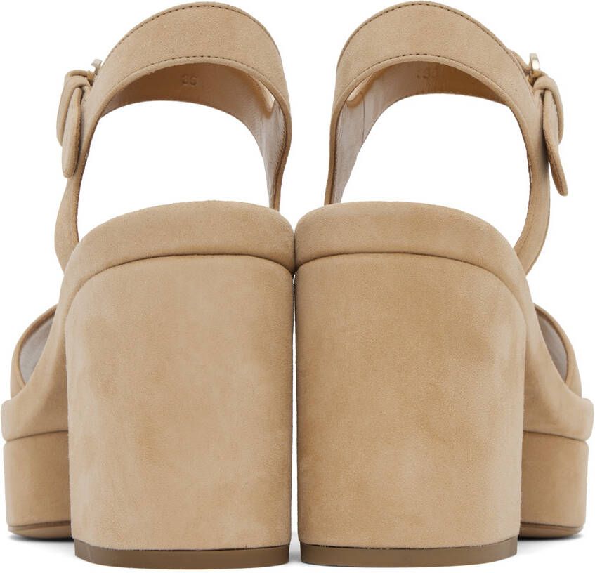 Chloé Tan Odina Heeled Sandals