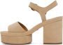 Chloé Tan Odina Heeled Sandals - Thumbnail 3