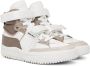 Chloé White & Beige Franckie Sneakers - Thumbnail 4