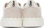 Chloé White & Beige Lauren Sneakers - Thumbnail 2