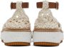Chloé White Luccia Flat Sandals - Thumbnail 2