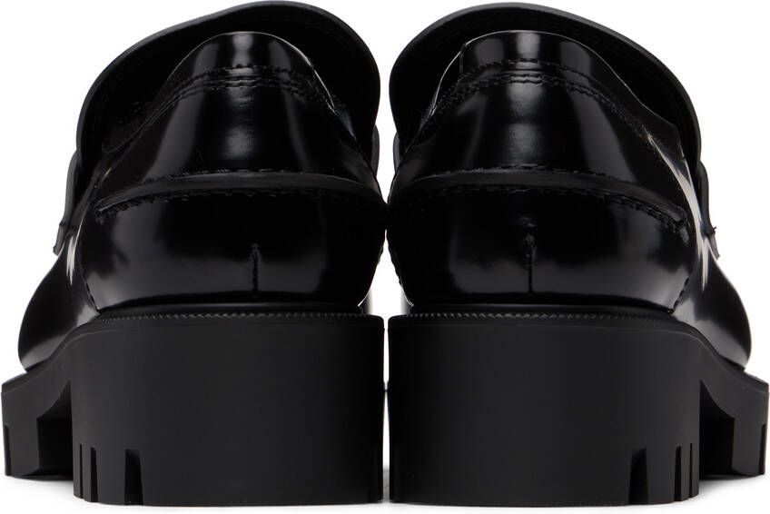 Christian Louboutin Black CL Moc Lug Loafers