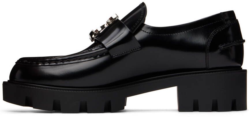 Christian Louboutin Black CL Moc Lug Loafers