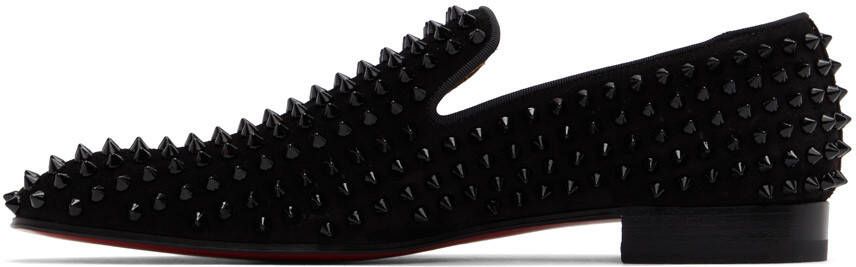 Christian Louboutin Black Dandelion Spikes Loafers