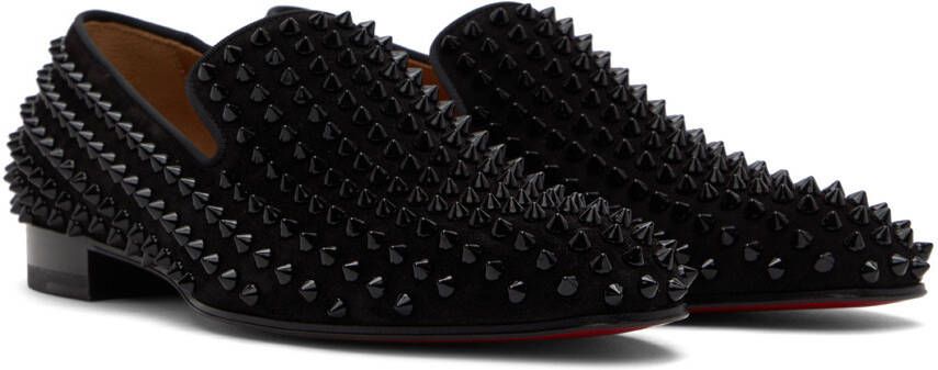 Christian Louboutin Black Dandelion Spikes Loafers