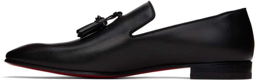 Christian Louboutin Black Dandelion Tassel Loafers