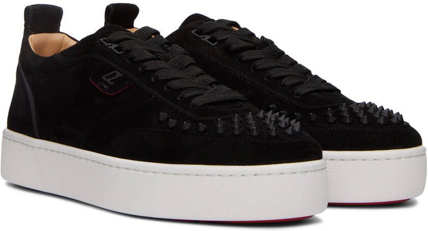 Christian Louboutin Black Happyrui Spikes Sneakers