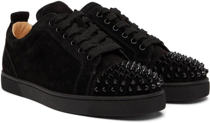 Christian Louboutin Black Louis Junior Spikes Low-Top Sneakers