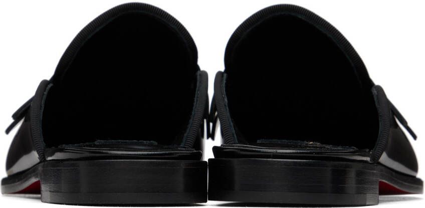 Christian Louboutin Black Penny Mule Loafers