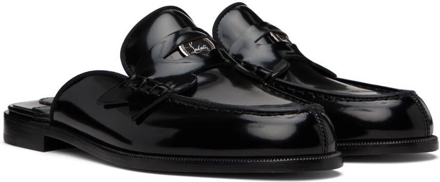 Christian Louboutin Black Penny Mule Loafers